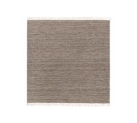RugVista Melange, Tapis, 300 x cm, Carré, Poil Ras, Salle de séjour, à Manger, Chambre, Nettoyage Sec Seulement, Certifié Care & Fair, Marron