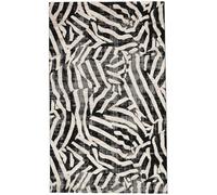 RugVista Nalori Tapis, 160 x 230 cm, Noir/Beige | Modernes, Rectangulaire, Poil moyen, Nettoyage à sec seulement, Oeko-Tex 100, Salle de séjour, Salle à manger, Chambre