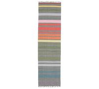 RugVista Rainbow Stripe, Tapis, Modernes Nos Designers, 80 x 300 cm, Rectangulaire, Poil Ras, Salle de séjour, à Manger, Chambre, Cuisine, Couloir, Nettoyage Sec Seulement, Certifié Care & Fair, GR