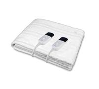 RUIANBAO Couverture électrique Couverture électrique à double commande 160 * 140 cm Coussin chauffant avec fonction minuterie 220V Couverture électrique Matelas thermique Chauffe-lit