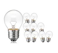 Ruiandsion Ampoule E26 24V 40W, lampe vintage à filament tungstène, Blanc Chaud pour appareils basse tension, camping-car, bateau, éclairage de sécurité, Lot de 10