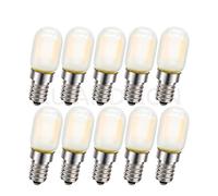 Ruiandsion Ampoule LED E12 1W Veilleuse 220V Chandelier Lumière Décorative Candélabre Lampe Pendentif Extérieur Chambre Appliques Murales, Blanc Chaud (Lot de 10)