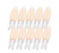 Ruiandsion G9 Ampoule LED dimmable 2700k blanc chaud 220-240V 4w 4 filaments LED G9 ampoule domestique équivalente à 40W lampe halogène pour intérieur plafonnier à suspension (10pcs)