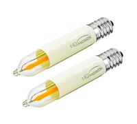 Ruiandsion Lot de 2 ampoules LED E10 14-55 V 0,1-0,5 W à intensité variable pour chambre à coucher, appliques murales, lampes de réfrigérateur, blanc chaud