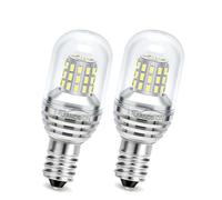 Ruiansion E14 Ampoule LED 10-30V Suspension Lampe candelabra réfrigérateur lampe sel blanc 2835 39smd réfrigérateur lampe Chambre applique veilleuse (Pack de 2)