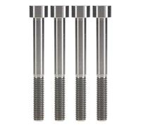 Ruifu Lot de 4 boulons hexagonaux M8 x 20 25 30 35 40 45 50 60 70 mm Titane Grade 5 DIN912 pour moto