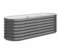 RUIG - NEUF JARDINIERE - BAC A FLEUR Jardinière Acier enduit de poudre 114x40x36 cm Anthracite CL57460