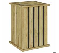 RUIG - NEUF JARDINIERE - BAC A FLEUR Jardinière avec doublure 33x33x45 cm Bois de pin imprégné CL45476