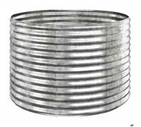 RUIG - NEUF JARDINIERE - BAC A FLEUR Jardinière de jardin Acier enduit poudre 100x100x68 cm Argenté CL61127