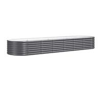 RUIG - NEUF JARDINIERE - BAC A FLEUR Jardinière de jardin Acier enduit poudre 296x80x36cm Anthracite CL35186