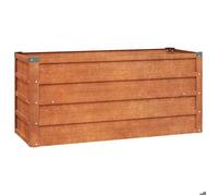 RUIG - NEUF JARDINIERE - BAC A FLEUR Jardinière Gris 100x40x45 cm Acier corten CL47665