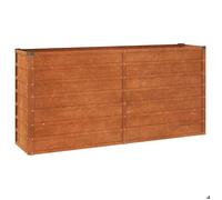 RUIG - NEUF JARDINIERE - BAC A FLEUR Jardinière Gris 160x40x77 cm Acier corten CL58200