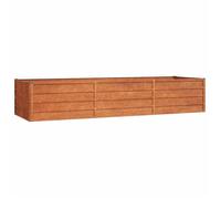 RUIG - NEUF JARDINIERE - BAC A FLEUR Jardinière Gris 240x80x45 cm Acier corten CL62321