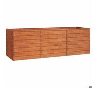 RUIG - NEUF JARDINIERE - BAC A FLEUR Jardinière Gris 240x80x77 cm Acier Corten CL59274