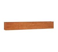 RUIG - NEUF JARDINIERE - BAC A FLEUR Jardinière Gris 320x40x45 cm Acier corten CL13251