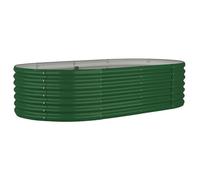 RUIG - NEUF JARDINIERE - BAC A FLEUR Pflanzkübel Pulverbeschichteter Stahl 152x80x36 cm Grün CL12963