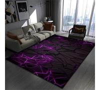 RUILBJM Tapis de Jeu 3D Visual Cool Line Light Style Tapis Décoratif, Grand Tapis de Salon, Tapis de Sol Antidérapant Adapté à la Chambre Adolescent Sport Électronique (Colour 7,100x150 cm)