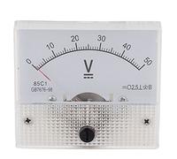 Ruilogod 85C1 Classe 2.5 Précision DC 0-50V Voltmètre analogique Volt mètre blanc