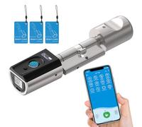 RUILON Serrure empreinte digitale Touch41 40x30, Cylindre connectee IP65