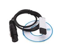 RUINBNC Adaptateur d'interface USB DMX512 pour contrôle de l'éclairage Installation facile Compatible avec Windows et autres contrôleurs d'éclairage Variateur d'intensité