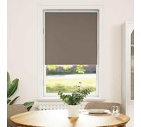 RuiNingRN Store enrouleur occultant, marron café, 85 x 150 cm, largeur du tissu 80,7 cm, avec connecteur de chaîne, supports de serrage sans perçage, brise-vue, protection solaire, protection contre