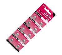 Ruiogoe Lot de 10 piles bouton alcalines LR41 1,5 V AG3/192/GP192A/LR736/V3GA pour divers appareils électroniques