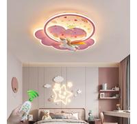 RuiRfh Plafonnier rose avec télécommande moderne LED intensité variable pour chambre d'enfant éclairage de plafond créatif en forme de nuage et de licorne adapté cuisine chambre à coucher chambre d'un