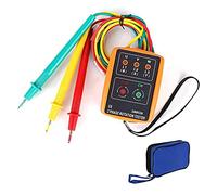 RUIZHI 3 Phase AC60V ~ 600V Appareil de Mesure Vérificateur de Rotation Testeur de, SM-852B équipé de Pinces Crocodiles et d'un Affichage de LED Testeur de Buzzer