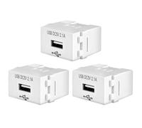 RUIZHI Lot de 3 modules d'alimentation USB 220 V vers 5 V, prise de charge USB, adaptateur de commutation, bloc d'alimentation encastré pour smartphones, téléphones portables et appareils USB