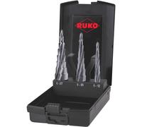 RUKO 101087PRO ULTIMATECUT HSS Jeu de forets étagés 3 pièces tige à 3 surfaces 1 set