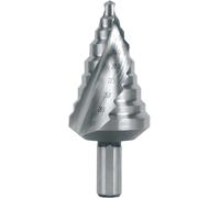 RUKO 101096 HSS Foret étagé Longueur totale 76 mm tige à 3 surfaces 1 pc(s)