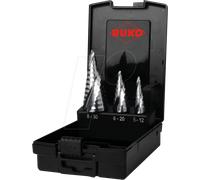 RUKO 101626RO - Jeu de forets à diamètre échelonné UC, 3 pièces, FLOWSTEP TIP, H
