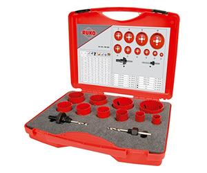 RUKO 106304 - Juego de 10coronas perforadoras HSS bimetal - Mantenimiento (Super)