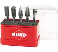RUKO 116004 Carbure de tungstène Fonte, Acier inoxydable, Acier, Alliages de titane 5 pièce(s)