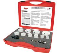 RUKO 126303 Hole saw set 12-piece 19 mm, 22 mm, 25 mm, 29 mm, 35 mm, 38 mm, 44 mm, 51 mm, 57 mm, 64 mm cobalt 1 Set