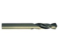 RUKO 202102E - Broca helicoidal CORTA DIN 1897, tipo N HSS Co 5, rectificada, con autocentrado, 10,2 mm (pack de 10 uds.)