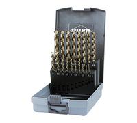 Jeu de forets hélicoïdaux Ruko DIN338 type UNI diamètre 1-10mm 0,5mm croissant HSS-Co 19pcs. plastique - 228214RO