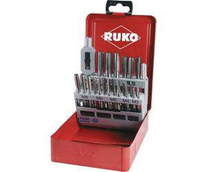 Ruko-245002 - Jeu de 22 tarauds à main + 1 tourne-taraud à main