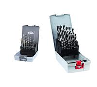 Ruko 245048RO Coffret de 14 tarauds HSS DIN 371/376 & Bosch Professional Ensemble de 25 forets hélicoÏdaux HSS PointTeQ (pour métal, ProBox, accessoires pour perceuses-visseuses)