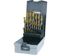 Ruko Jeux de forets DIN 338 type N HSS G TiN taillés meulés en cassette ABS Quantité:1