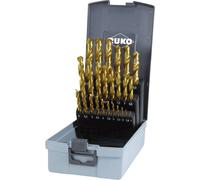 Ruko Jeux de forets DIN 338 type N HSS G TiN taillés meulés en cassette ABS Quantité:1