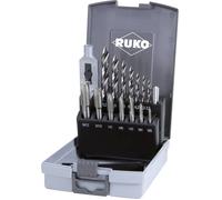 RUKO 259004RO Hand tap set 15-piece M3 - M12 DIN 352, DIN 338 HSS 1 Set