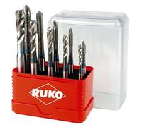 RUKO Jeu de tarauds mécaniques HSS, 10 pièces, M4–M10, DIN 371 Forme B - A245055