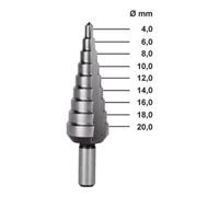 Ruko Foret étagé RUKO HSS, rectifié, avec chanfrein transversal 75 mm Quantité:1