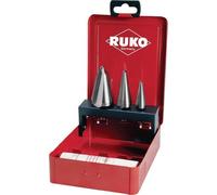 RUKO Jeu de forets à peler HSS-Co 5 4pcs. 3 - 14 / 4 - 20 / 16 - 30,5 mm en cassette métallique - 101020E/RUKO