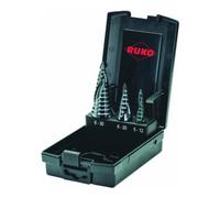 Ruko Jeu de forets étagés Ruko ULTIMATECUT avec pointe FLOWSTEP, HSS tailles 0/9, 1, 2 en cassette plastique ABS - 3 pcs. Quantité:1