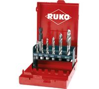 RUKO Jeu de tarauds combinés DIN 3126 M3-M10 7pcs. HSS Cass.métal RUKO