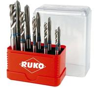 RUKO Jeu de tarauds mécaniques HSS, 10 pièces, M4–M10, DIN 371 Forme B - A245055