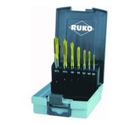 Ruko Jeu de tarauds Ruko DIN371/376 forme B M3-M12 7pcs. HSS-TiN Cassette Ku. Quantité:1