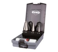 Ruko Jeux de forets coniques HSS, en cassette ABS Quantité:1